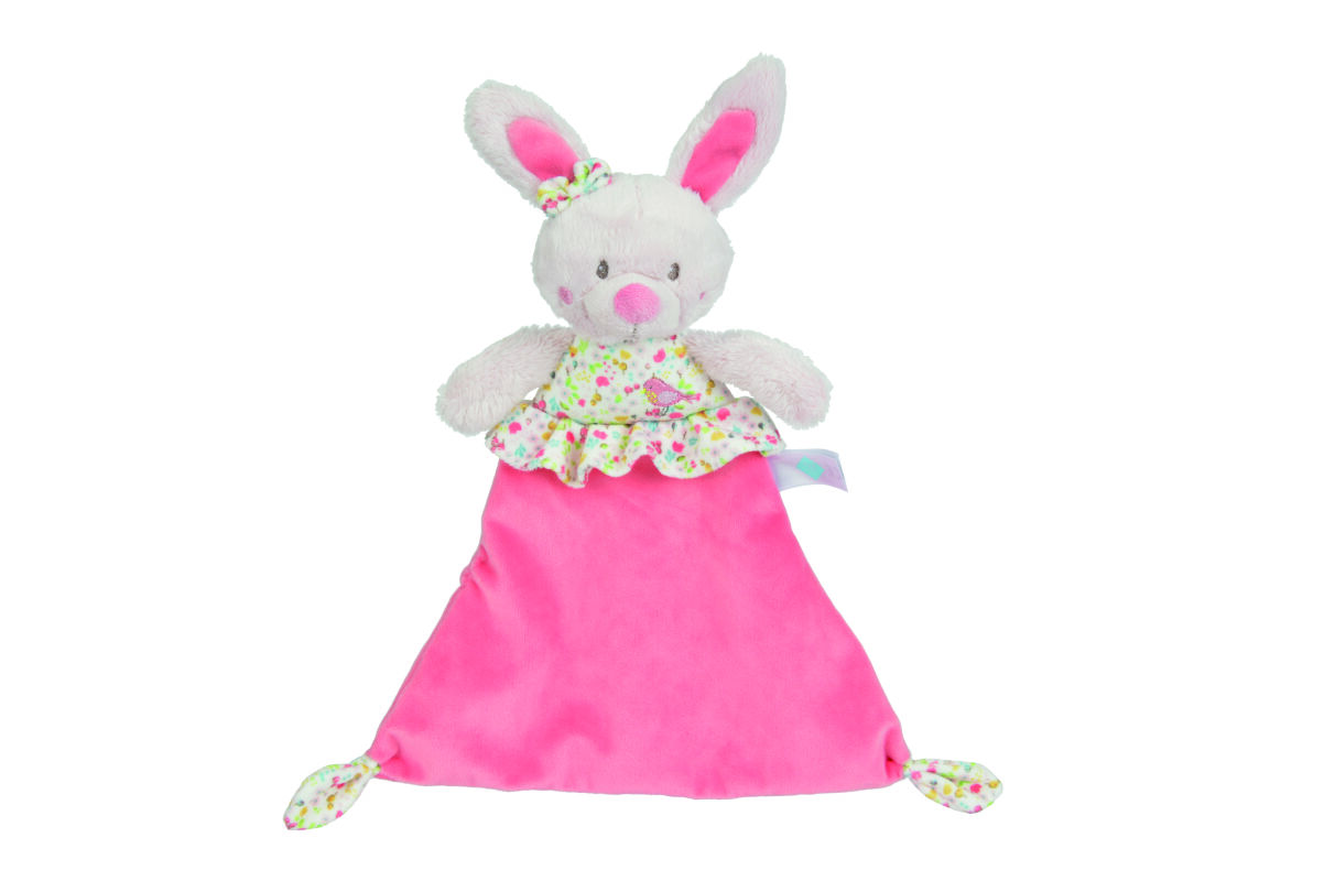  august big baby comforter pink rabbit bird 